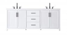  VF29584DWH - 84 Inch Double Bathroom Vanity In White