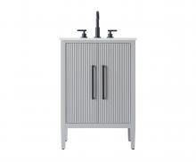  VF29624GR - 24 inch Single Bathroom Vanity in Grey