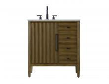  VF29632HO - 32 inch Single Bathroom Vanity in Hazel Oak