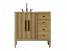  VF29636LO - 36 inch Single Bathroom Vanity in Linen Oak