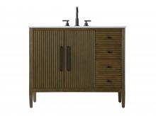  VF29642HO - 42 inch Single Bathroom Vanity in Hazel Oak