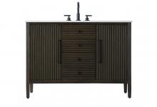  VF29648CO - 48 inch Single Bathroom Vanity in Chocolate Oak