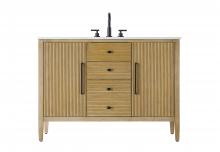  VF29648LO - 48 inch Single Bathroom Vanity in Linen Oak