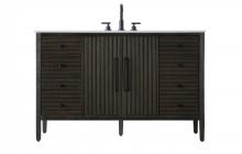  VF29654CO - 54 inch Single Bathroom Vanity inChocolate Oak