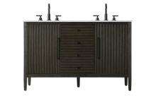  VF29654DCO - 54 inch Double Bathroom Vanity inChocolate Oak