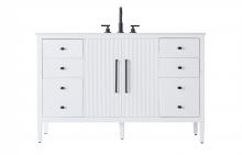  VF29654WH - 54 inch Single Bathroom Vanity in White