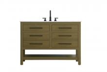  VF60548MCB - 48 inch Single Bathroom Vanity in Chestnut Brown