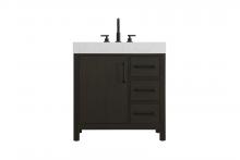  VF60632MMB - 32 inch Single Bathroom Vanity In Mocha Brown