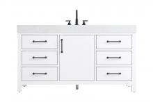  VF60660WH - 60 inch Single Bathroom Vanity In White