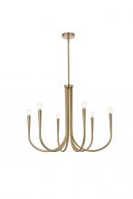  LD722D30SG - Layne 30 Inch Chandelier in Gold