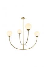  LD814D42SG - Nyomi 42 Inch Chandelier in Satin Gold