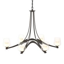  104116-SKT-14-ZU0291 - Oval Ribbon 6 Arm Chandelier