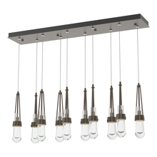  131207-SKT-STND-05-ZM0434 - Link 10-Light Clear Glass Pendant