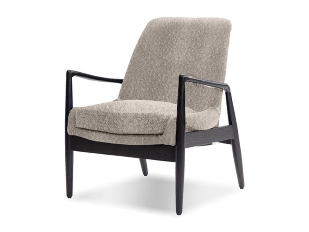 OCCASIONAL CHAIR IN SMOKE BOUCLE