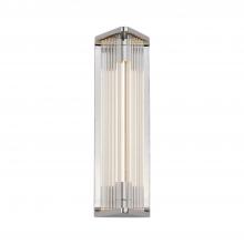  WV339112PNCR - Sabre 12-in Polished Nickel/Ribbed Glass LED Wall/Vanity