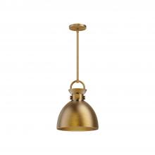  PD411311AG - Waldo 11-in Aged Gold 1 Light Pendant