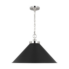  CP1311MBKPN - Wellfleet Wide Cone Pendant