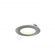  5004-CC-V-SN - Multi CCT Slim Round Recessed Panel Light - universal 120V-347V, 0-10V dimming