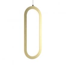  FPD-CC-GD - Single Vertical Oblong Pendant 16''