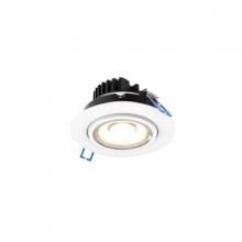  GMB4-CC-V-WH - Multi CCT Round gimbal recessed light - universal 120V-347V, 0-10V dimming