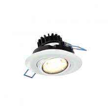  LEDDOWNG3-CC-V-WH - Multi CCT Round gimbal recessed light - universal 120V-347V, 0-10V dimming