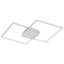 Eglo 204048A - Integrated LED Ceiling / Wall Light w/ Brushed Aluminum Finish & White Acrylic Diffuser