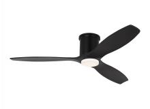  3CNHSM52MBKMBKD - Collins 52-inch indoor/outdoor Energy Star smart integrated LED dimmable hugger ceiling fan